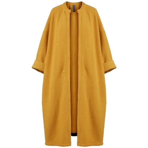 Oblačila Ženske Plašči Wendy Trendy Coat 110880 - Mustard Rumena