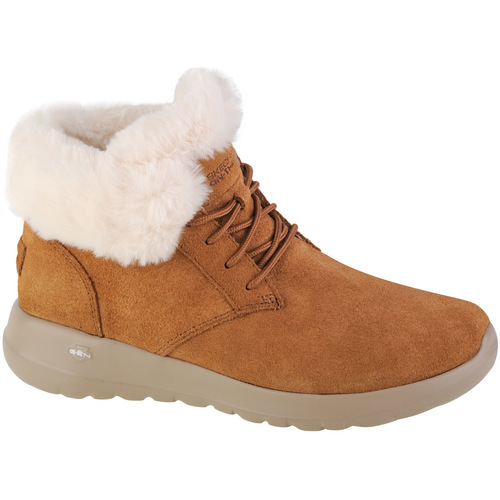 Čevlji  Ženske Polškornji Skechers On-The-Go Joy Lush Kostanjeva