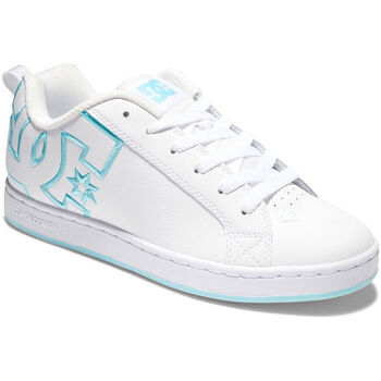 Čevlji  Ženske Modne superge DC Shoes Court graffik 300678 WHITE/WHITE/BLUE (XWWB) Bela
