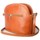 Torbice Ženske Ročne torbice Vera Pelle L20C Oranžna