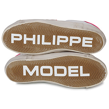 Philippe Model PRSX LOW WOMAN Bela / Rožnata