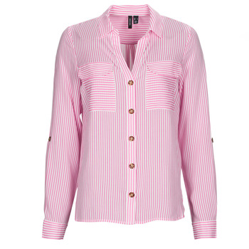 Oblačila Ženske Srajce & Bluze Vero Moda VMBUMPY L/S SHIRT NEW NOOS Rožnata