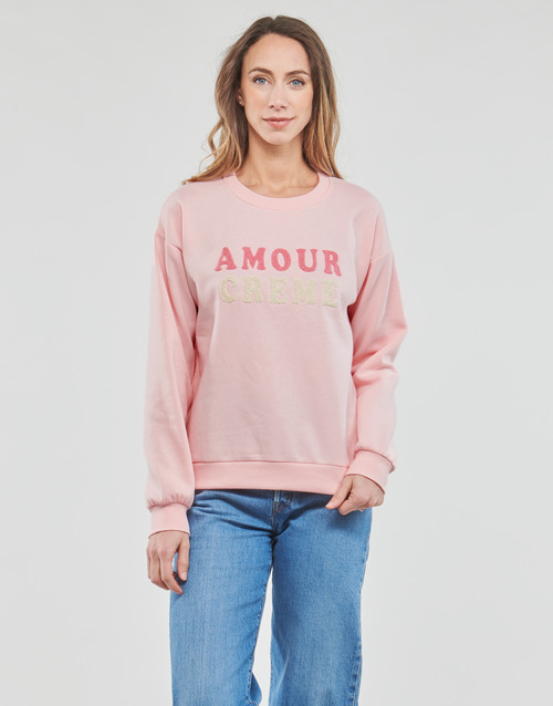 Vero Moda VMROMA LS O-NECK SWEAT LCS Rožnata