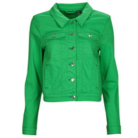 Oblačila Ženske Jeans jakne Vero Moda VMWILD SOYA LS COL JACKET Zelena