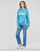 Oblačila Ženske Puloverji Adidas Sportswear LIN FT HD Modra