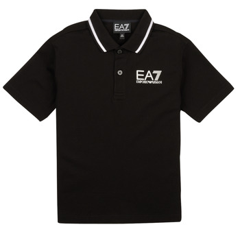 Oblačila Dečki Polo majice kratki rokavi Emporio Armani EA7 97 Črna