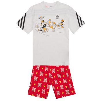 Oblačila Otroci Pižame & Spalne srajce Adidas Sportswear LK DY MM T SET Bela / Rdeča