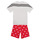 Oblačila Otroci Pižame & Spalne srajce Adidas Sportswear LK DY MM T SET Bela / Rdeča