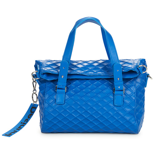 Torbice Ženske Ročne torbice Desigual BAG_BLOGY_LOVERTY 2.0 Azurno modra