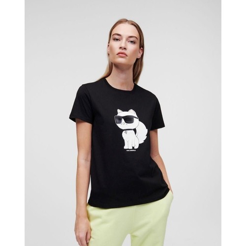 Oblačila Ženske Majice & Polo majice Karl Lagerfeld 230W1703 Črna