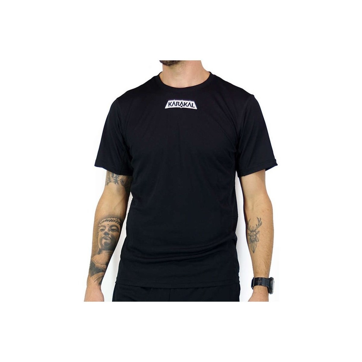 Oblačila Moški Majice s kratkimi rokavi Karakal Pro Tour Tee Črna