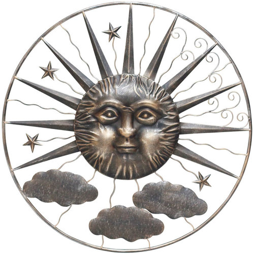 Dom Kipci in figurice Signes Grimalt Ornament Sončnega Stene Siva