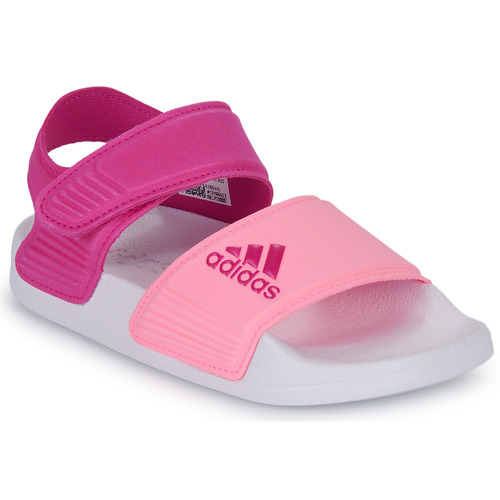 Čevlji  Ženske Sandali & Odprti čevlji Adidas Sportswear ADILETTE SANDAL K Rožnata / Bela