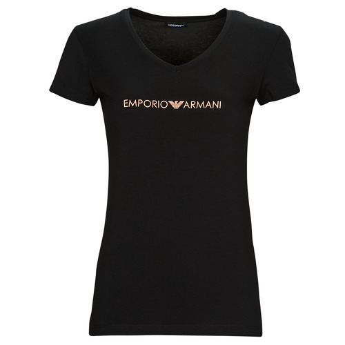 Oblačila Ženske Majice s kratkimi rokavi Emporio Armani T-SHIRT Črna