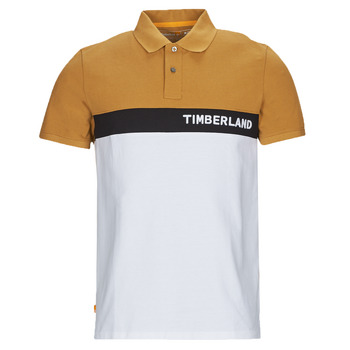 Oblačila Moški Polo majice kratki rokavi Timberland SS Millers River Colourblock Polo Reg Rjava / Bela