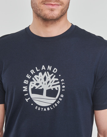 Timberland SS Refibra Logo Graphic Tee Regular Črna