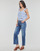 Oblačila Ženske Jeans straight Le Temps des Cerises PULP HIGH 24 Modra