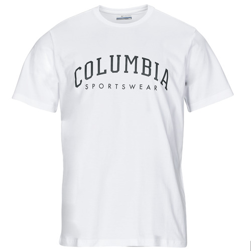 Oblačila Moški Majice s kratkimi rokavi Columbia Rockaway River Graphic SS Tee Bela