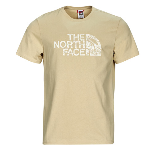 Oblačila Moški Majice s kratkimi rokavi The North Face S/S Woodcut Dome Tee Bež