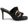Čevlji  Ženske Natikači Versace Jeans Couture 74VA3S70-71570 Črna / Pozlačena