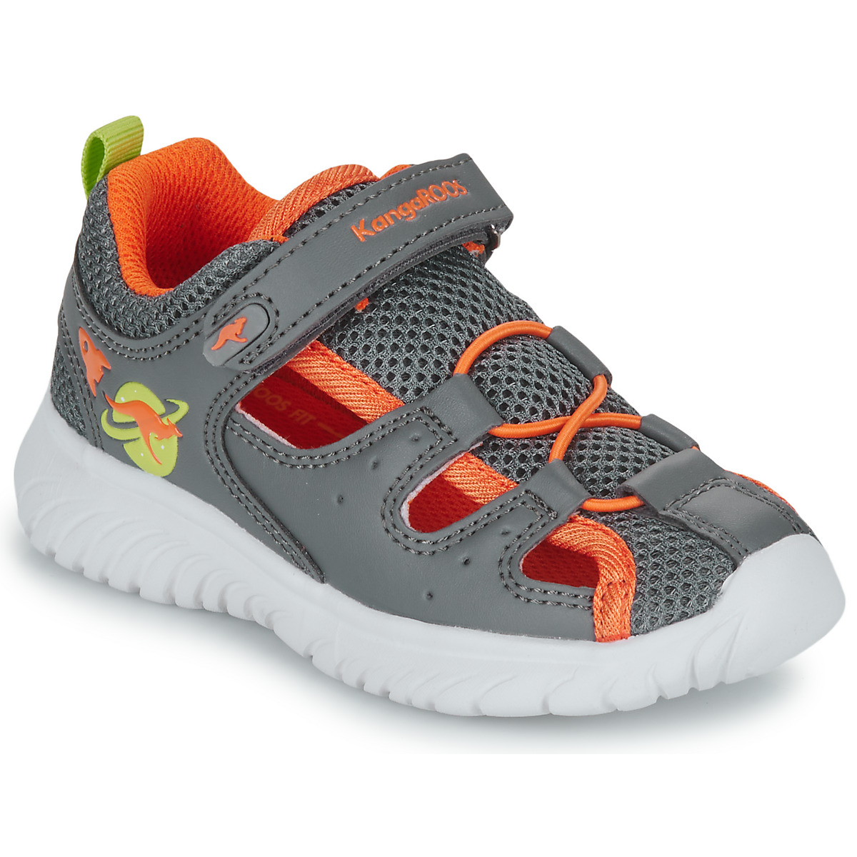 Čevlji  Dečki Športni sandali Kangaroos KI-Speedlite EV Siva / Oranžna