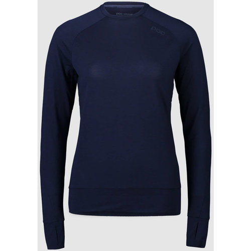 Oblačila Ženske Srajce & Bluze Poc W's Light Merino Jersey_Tumaline Navy X20616301582MED1 Modra