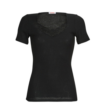 Spodnje perilo Ženske Spodnje majice Damart CLASSIC SHORT SLEEVE T-SHIRT GRADE 3 Črna