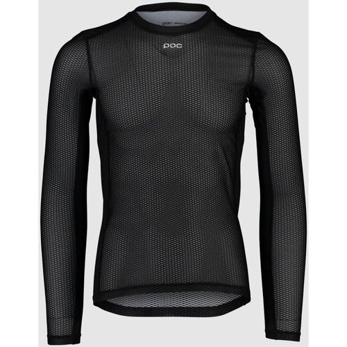 Oblačila Moški Majice & Polo majice Poc Essential Layer LS Jersey Uranium Black 58111-1002 Črna