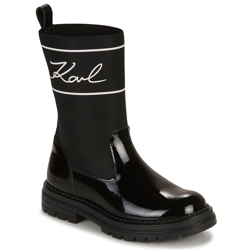 Čevlji  Deklice Polškornji Karl Lagerfeld Z19114 Črna
