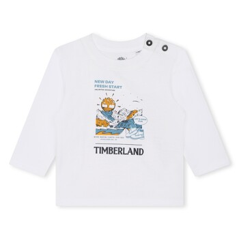 Oblačila Dečki Majice s kratkimi rokavi Timberland T60005-10P-B Bela