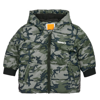 Oblačila Dečki Puhovke Timberland T60015-655-B Kamuflaža