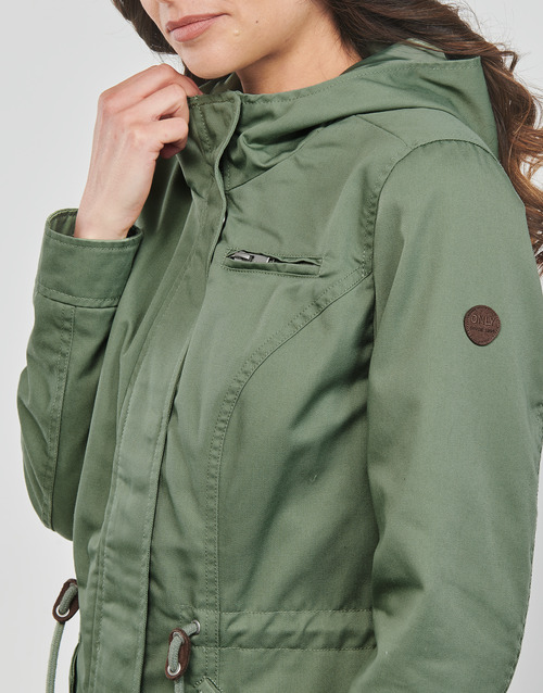 Only ONLLORCA 2023 CANVAS PARKA CC Zelena
