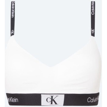 Oblačila Ženske Športni nedrčki Calvin Klein Jeans 000QF7218E100 LGHT LINED BRALETTE Bela