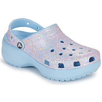 Čevlji  Ženske Cokli Crocs Classic Platform Glitter ClogW Modra / Večbarvna            