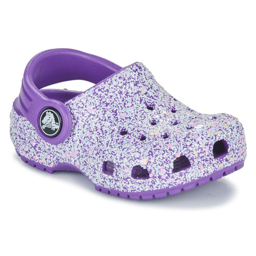 Čevlji  Deklice Cokli Crocs Classic Glitter Clog T Vijolična