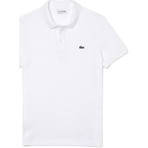 Oblačila Moški Majice & Polo majice Lacoste Slim Fit Polo - Blanc Bela