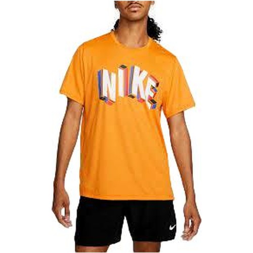 Oblačila Moški Majice s kratkimi rokavi Nike CAMISETA HOMBRE  Pro Dri-FIT DM6666 Oranžna