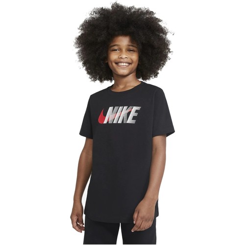 Oblačila Dečki Majice s kratkimi rokavi Nike CAMISETA NEGRA NIO  SPORTSWEAR DC7796 Črna