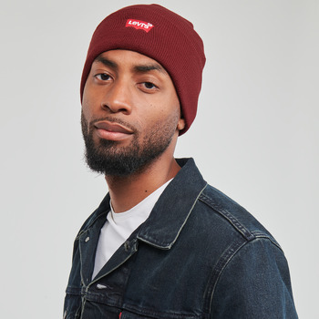 Levi's RED BATWING EMBROIDERED SLOUCHY BEANIE Bordo