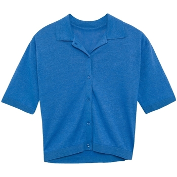 Oblačila Ženske Topi & Bluze Ecoalf Juniperalf Shirt - French Blue Modra