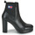Čevlji  Ženske Gležnjarji Tommy Jeans Essentials High Heel Boot Črna