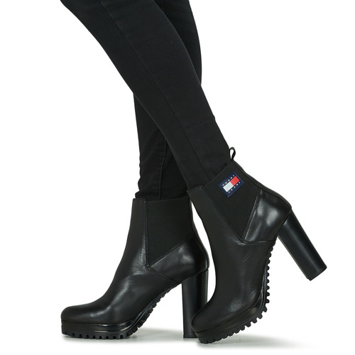 Tommy Jeans Essentials High Heel Boot Črna