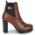Čevlji  Ženske Gležnjarji Tommy Jeans Essentials High Heel Boot Kostanjeva