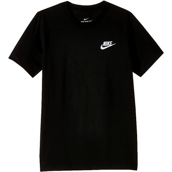 Oblačila Dečki Majice s kratkimi rokavi Nike CAMISETA NEGRA NIO  SPORTSWEAR AR5254 Črna