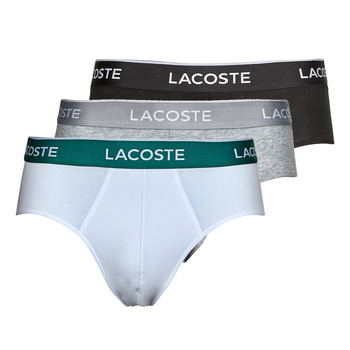 Spodnje perilo Moški Spodnje hlače Lacoste SLIPS LACOSTE PACK X3 Siva / Bela / Črna