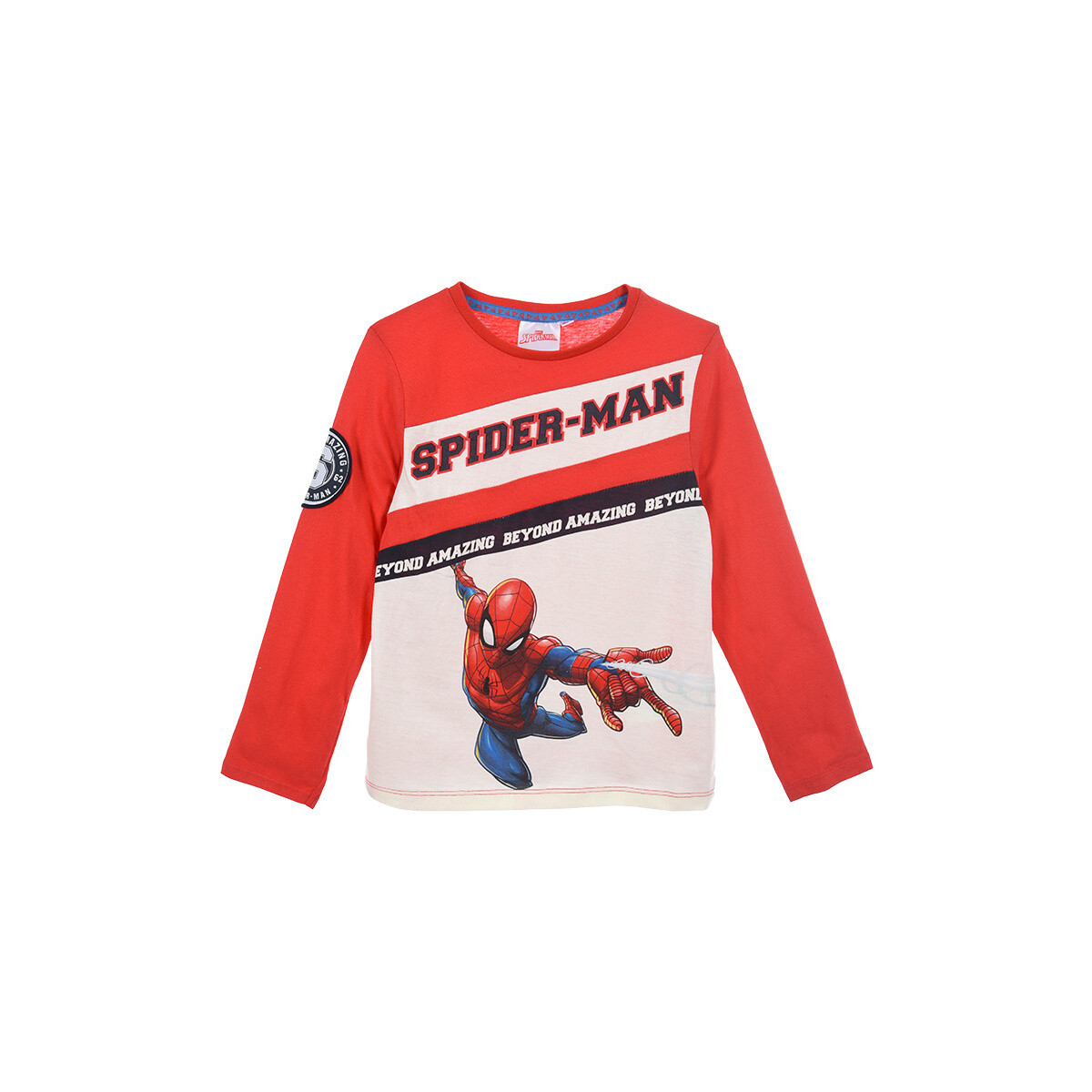 Oblačila Dečki Majice z dolgimi rokavi TEAM HEROES  T SHIRT SPIDERMAN Rdeča / Bela