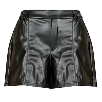 Oblačila Ženske Kratke hlače & Bermuda Vila VIPEN RW COATED SHORTS Črna