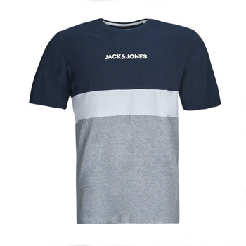 Oblačila Moški Majice s kratkimi rokavi Jack & Jones JJEREID BLOCKING TEE SS Večbarvna