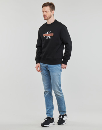 Calvin Klein Jeans MONOLOGO STENCIL CREW NECK Črna