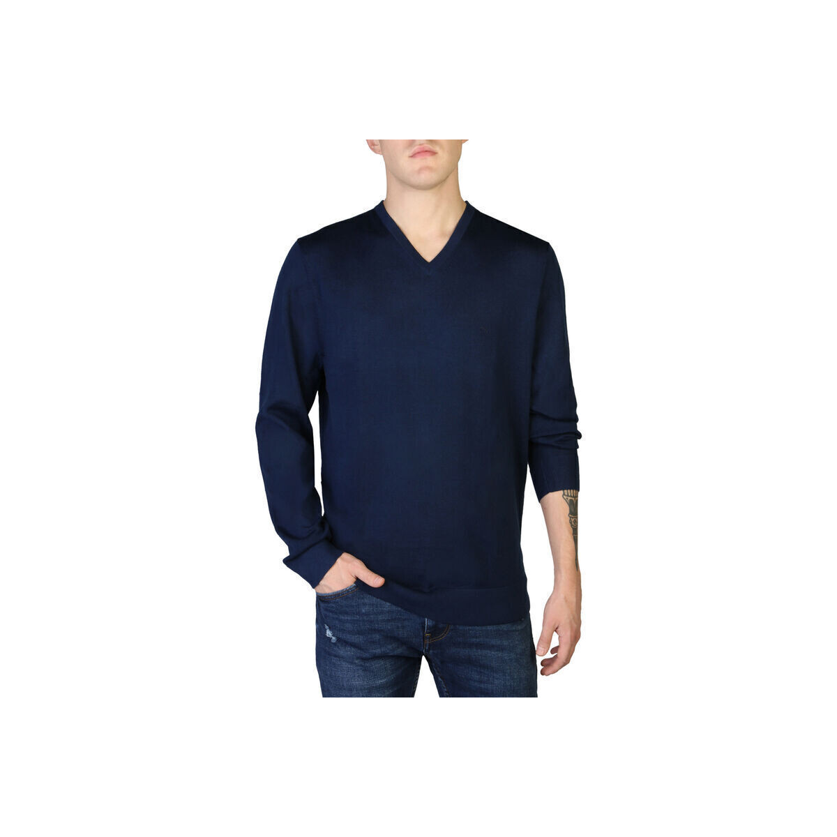 Oblačila Moški Puloverji Calvin Klein Jeans - k10k110423 Modra
